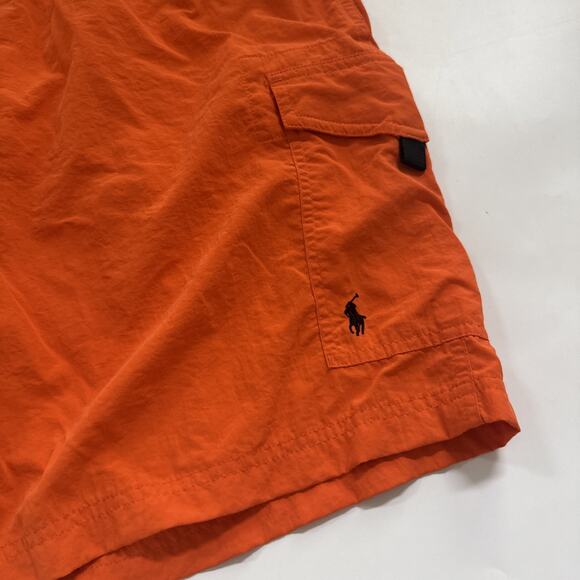 Polo by Ralph Lauren Swim Shorts Mens XL Orange Trunks Mesh Lined Board NYLON - Picture 2 of 9